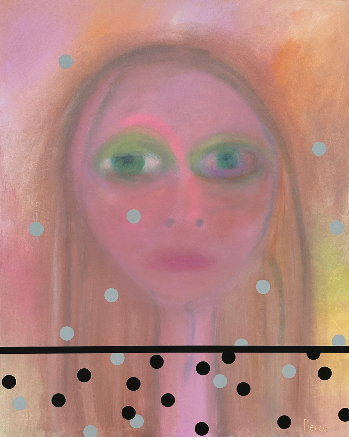 510. TOXIC 15 - Self Portrait With Poison - 152.5 x 122cm acrylic paint and spray paint on canvas 6500AUD copy