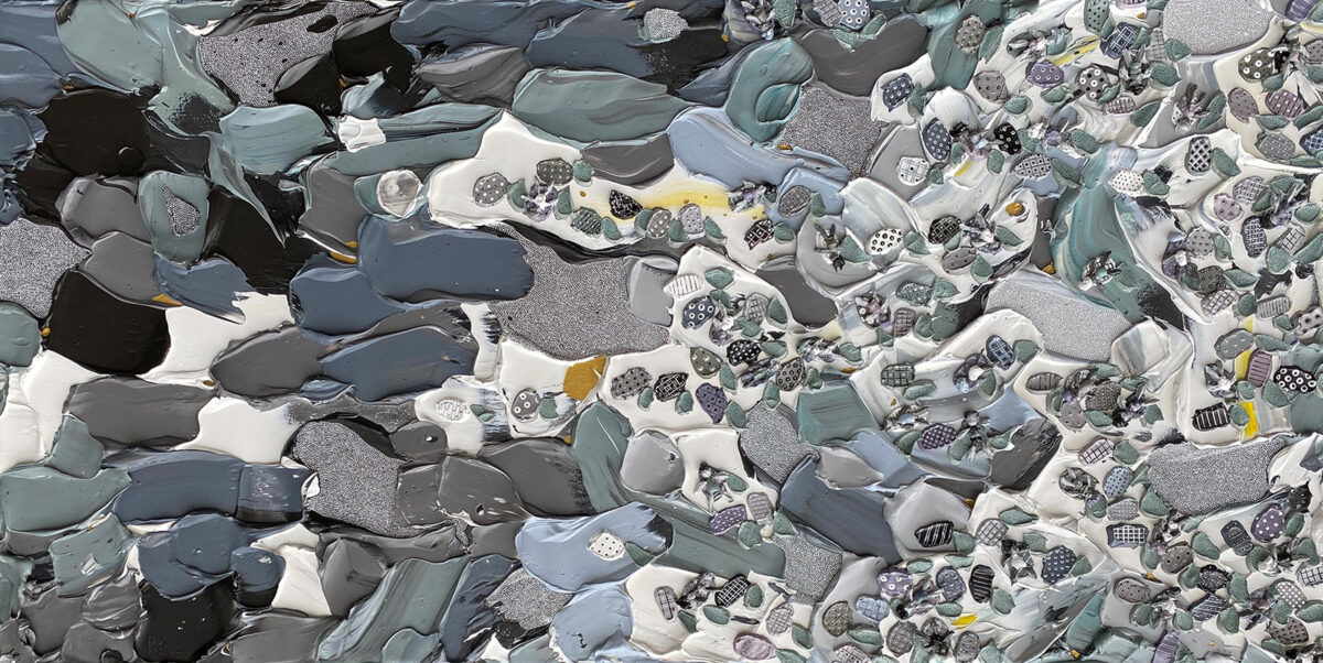 Rebecca Pierce - When Covid Enveloped Not Even The Beaches Were Safe - 91 x 181cm